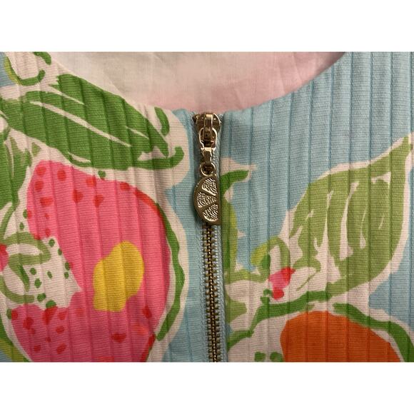 LILLY PULITZER CATHY SHIFT POOL BLUE PINK LEMONADE 100% COTTON SZ 00 $168 MSRP - Picture 5 of 8